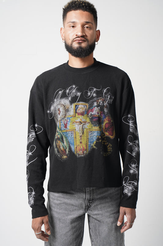 "GLORY TO GOD" BLACK THERMAL