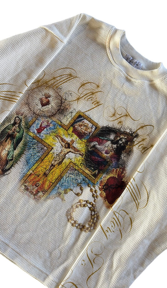 "GLORY TO GOD" WHITE THERMAL