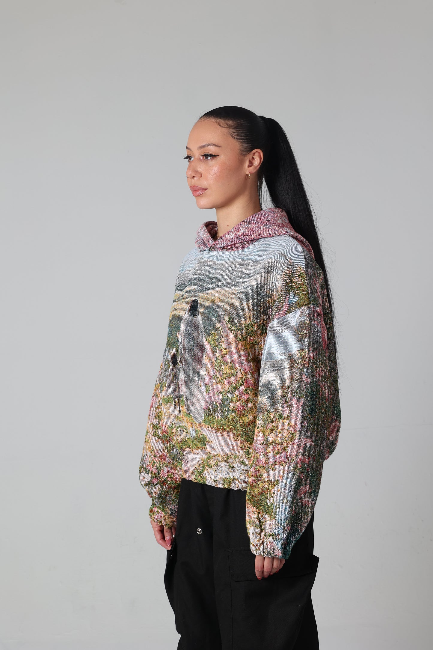 “GOD’S CHILD” WOVEN TAPESTRY HOODIE
