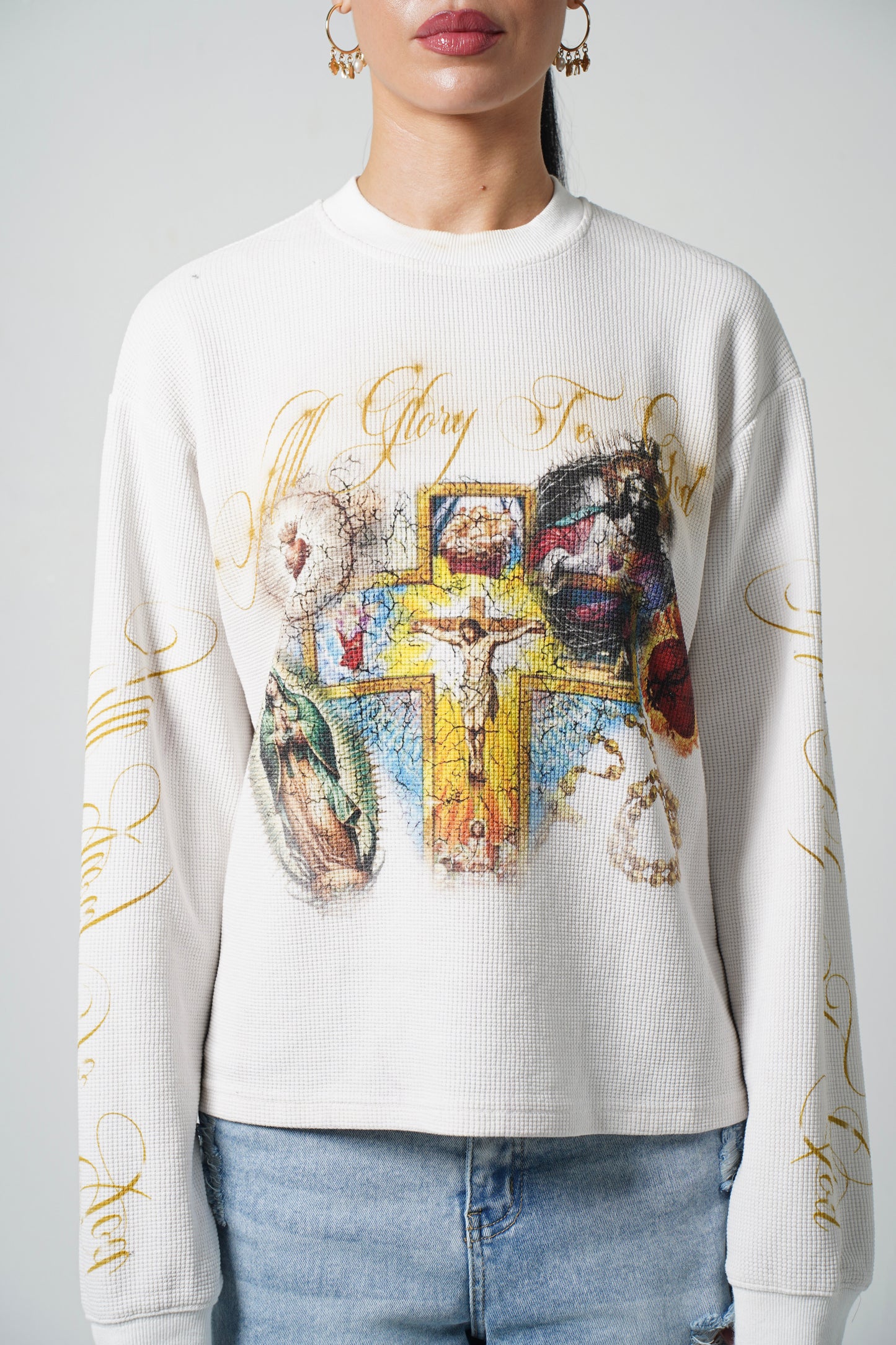 "GLORY TO GOD" WHITE THERMAL