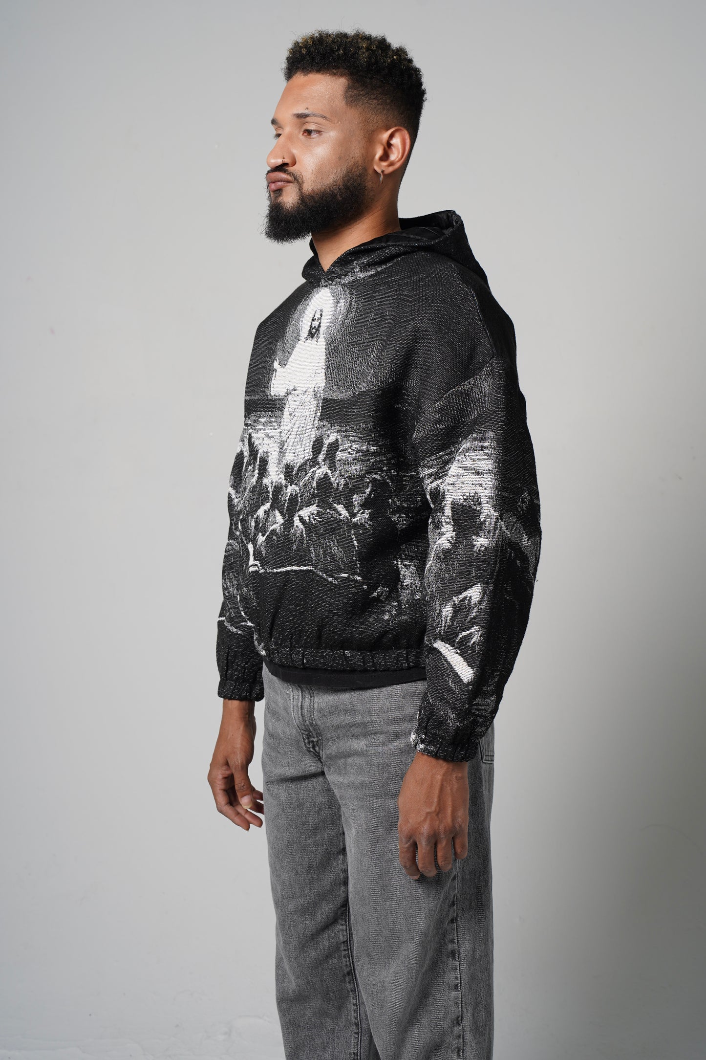 “PETER” WOVEN TAPESTRY HOODIE