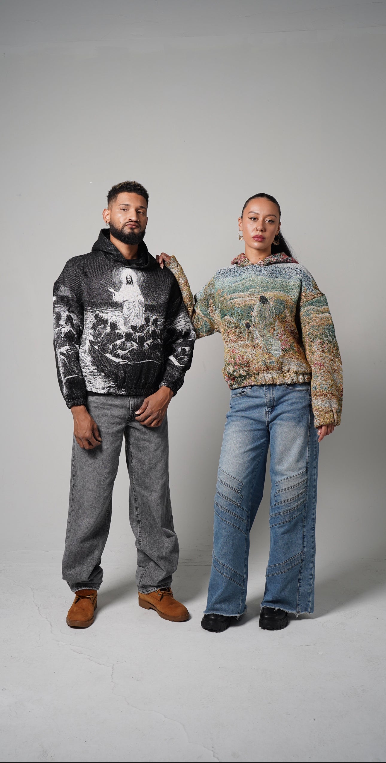 “PETER” WOVEN TAPESTRY HOODIE