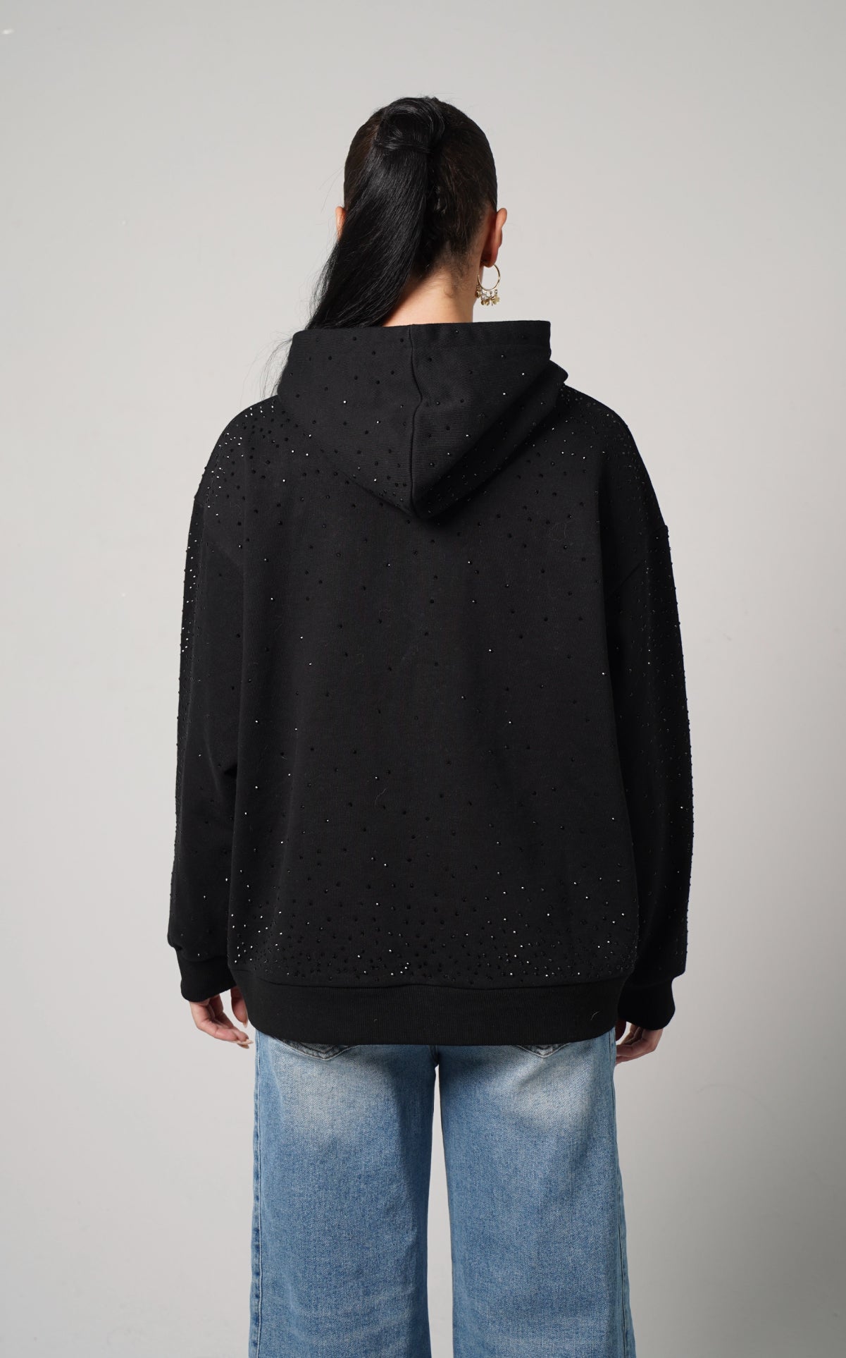 “GLORY TO GOD” RHINESTONE HOODIE