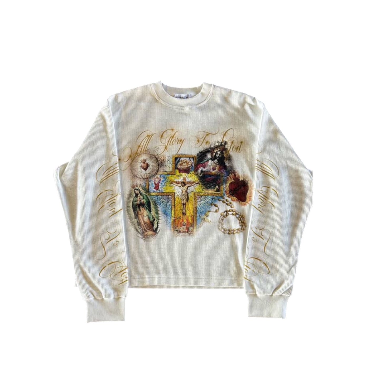 "GLORY TO GOD" WHITE THERMAL