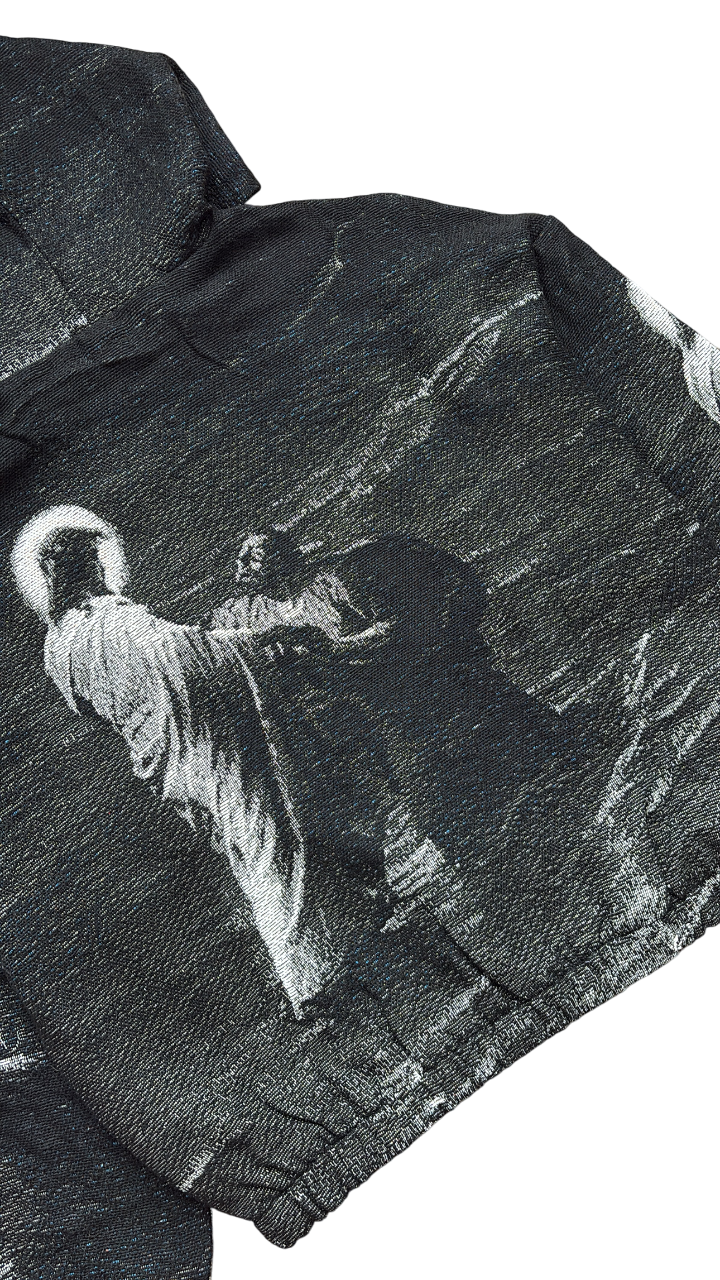 “PETER” WOVEN TAPESTRY HOODIE