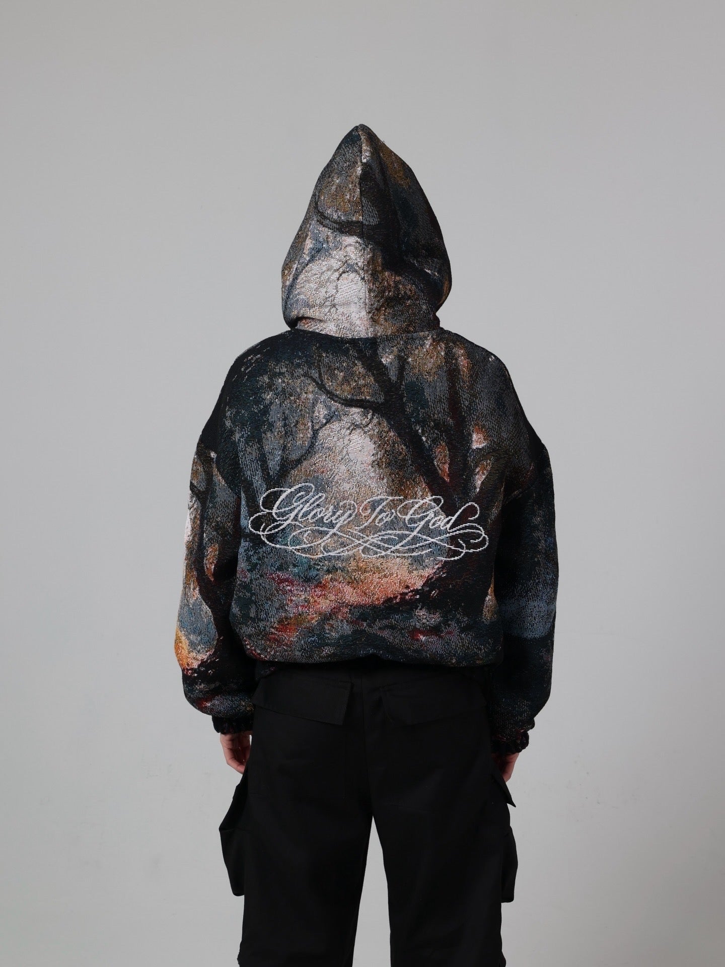 “GARDEN OF GETHSEMANE" WOVEN TAPESTRY HOODIE