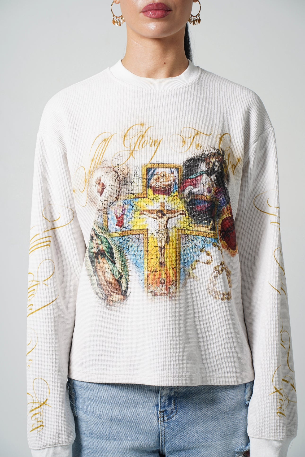 "GLORY TO GOD" WHITE THERMAL