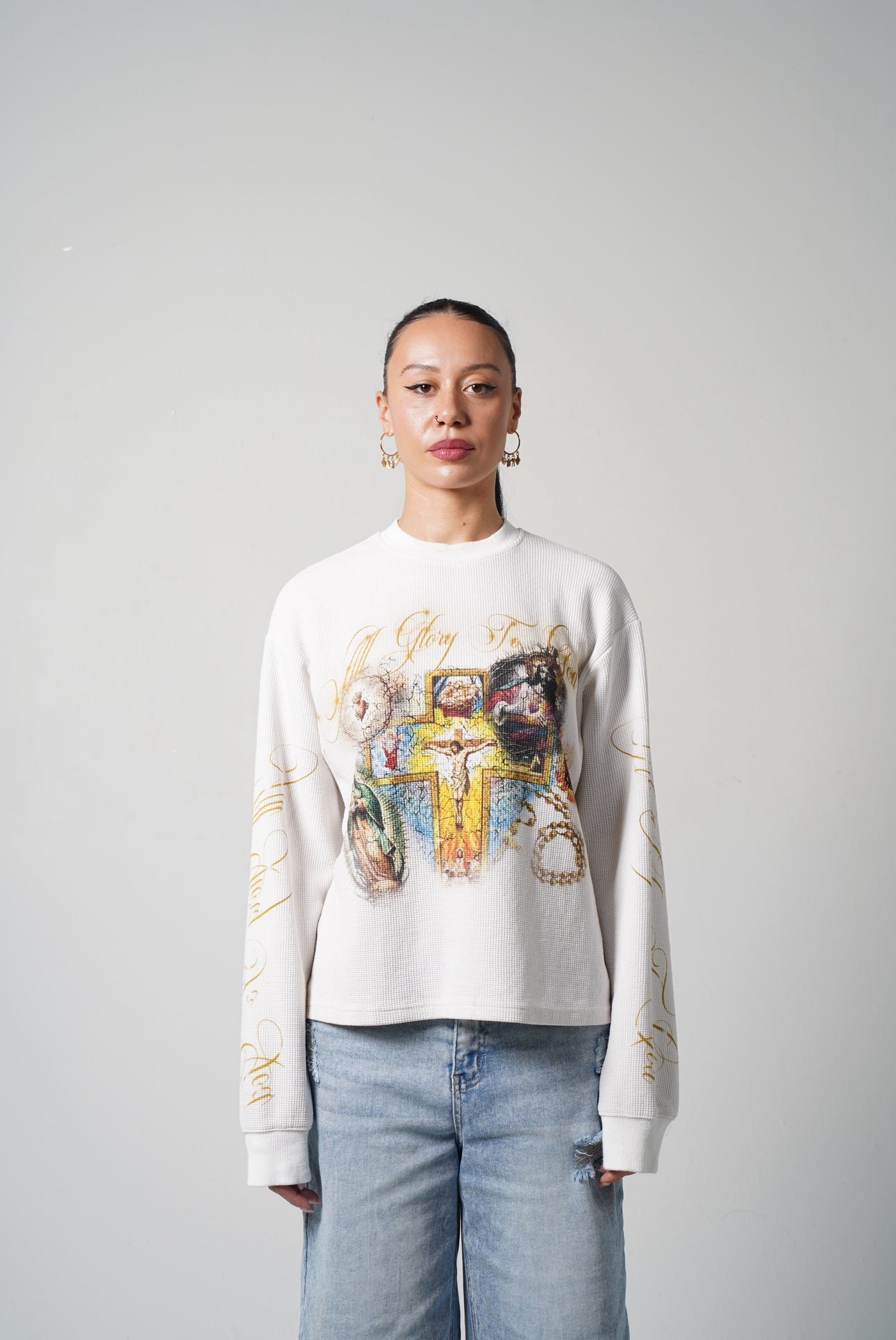 "GLORY TO GOD" WHITE THERMAL