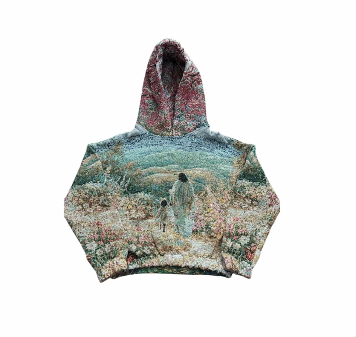 “GOD’S CHILD” WOVEN TAPESTRY HOODIE