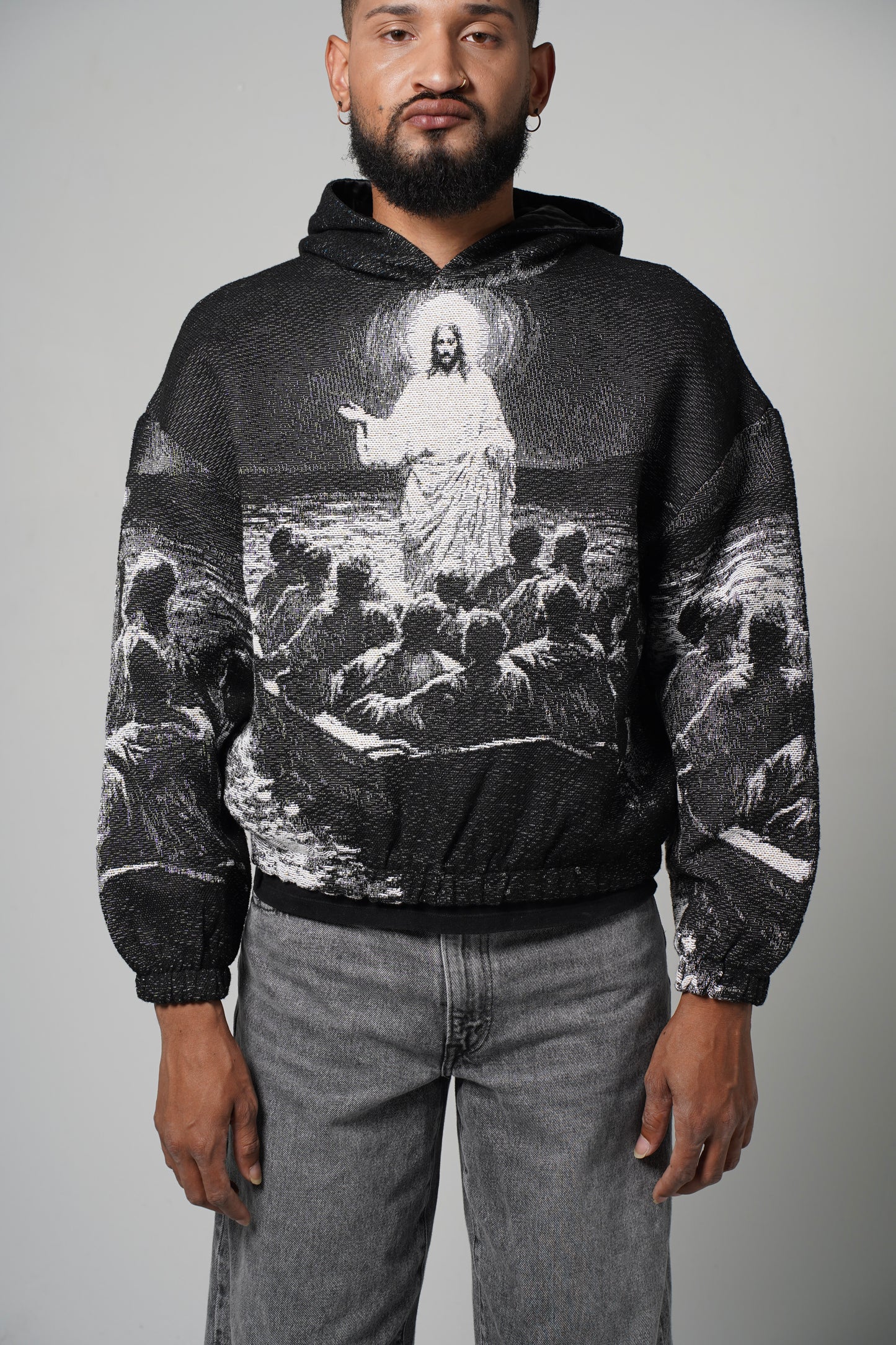 “PETER” WOVEN TAPESTRY HOODIE
