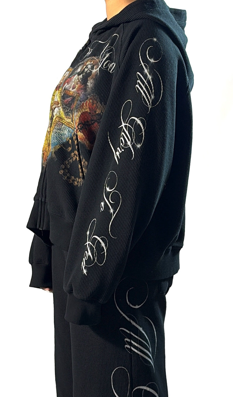 "GLORY TO GOD" BLACK THERMAL ZIP UP