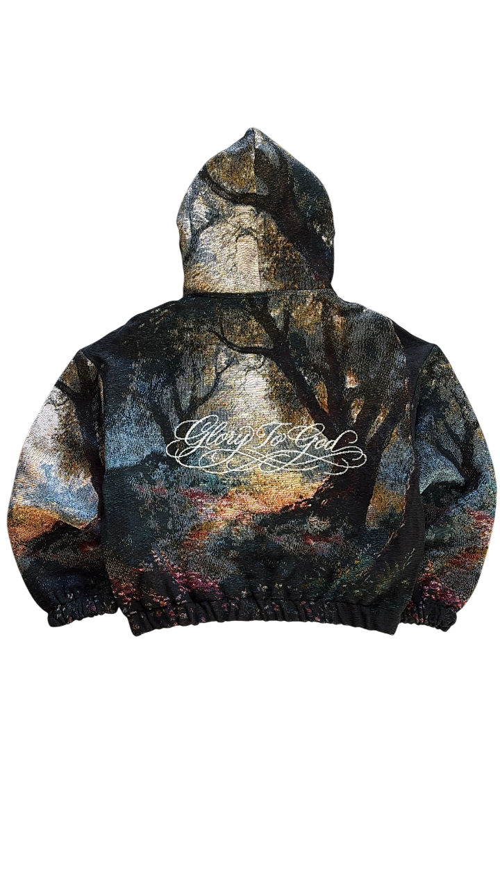 “GARDEN OF GETHSEMANE" WOVEN TAPESTRY HOODIE