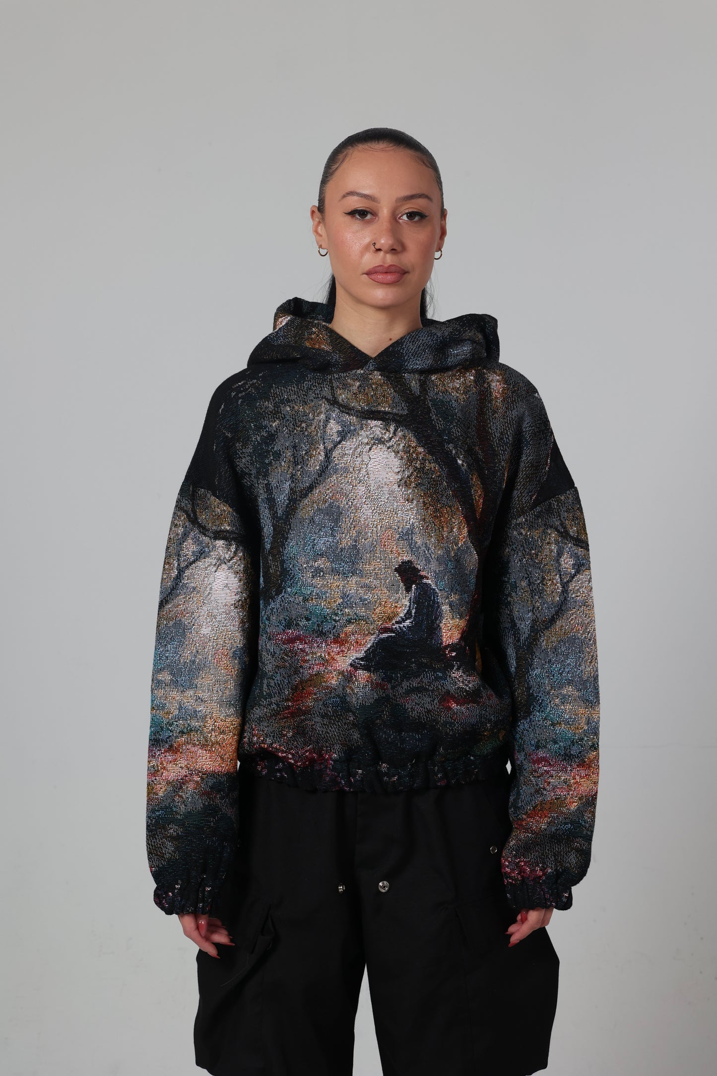 “GARDEN OF GETHSEMANE" WOVEN TAPESTRY HOODIE