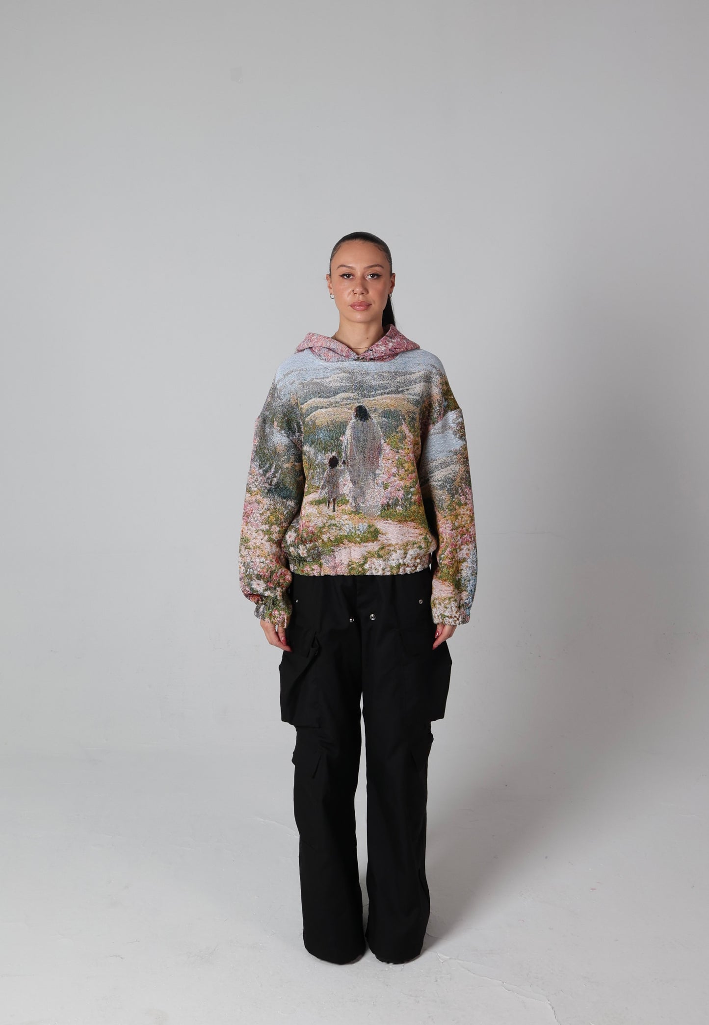 “GOD’S CHILD” WOVEN TAPESTRY HOODIE