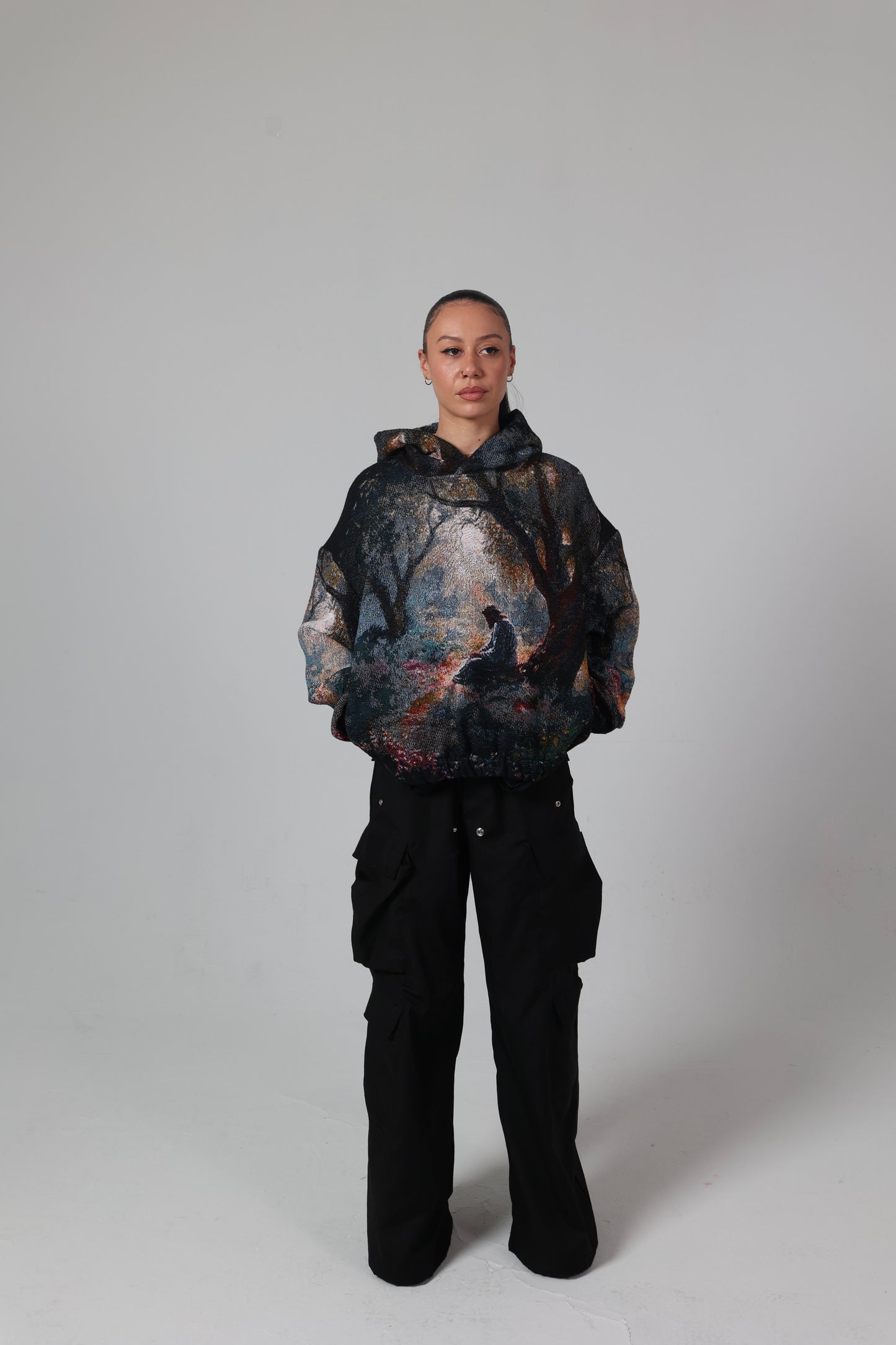 “GARDEN OF GETHSEMANE" WOVEN TAPESTRY HOODIE